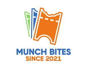 Munch - Coupon Ticket Bites logo design