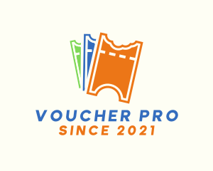 Voucher - Coupon Ticket Raffle logo design