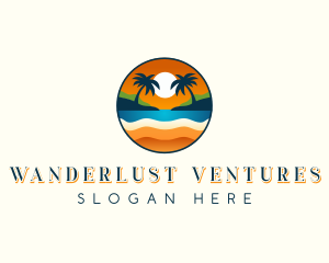 Sunset Beach Resort logo design