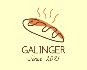 Bun - Hot Baguette Bread logo design