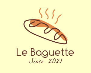 Baguette - Hot Baguette Bread logo design