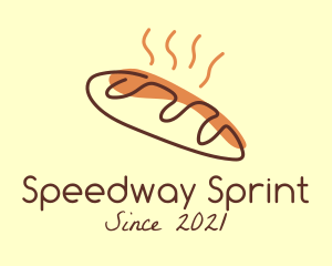 Hot - Hot Baguette Bread logo design