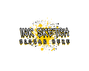 Urban Splatter Ink logo design