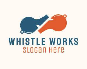 Whistle - Double Sport Whistles logo design