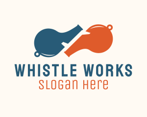 Double Sport Whistles logo design