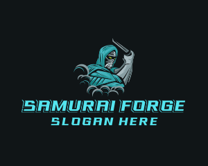 Avatar Samurai Ninja logo design