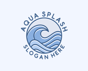 Swim - Coastal Ocean Waves logo design