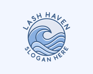 Coastal Ocean Waves logo design