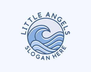 Coastal Ocean Waves logo design