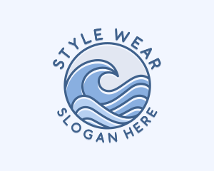 Coastal Ocean Waves logo design