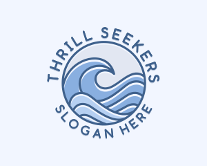 Coastal Ocean Waves logo design