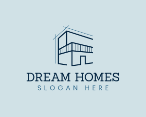 Modern Home Architecture Realty Logo