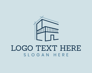 Modern - Modern Home Architecture Realty logo design