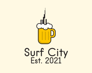 City Draught Beer  logo design