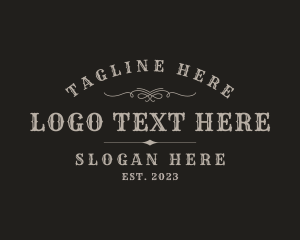 Typography - Western Rodeo Company logo design