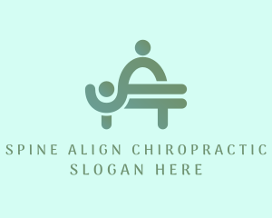 Chiropractor Massage Physiotherapist logo design