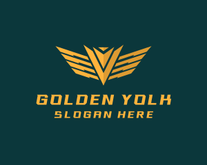 Golden Military Badge logo design