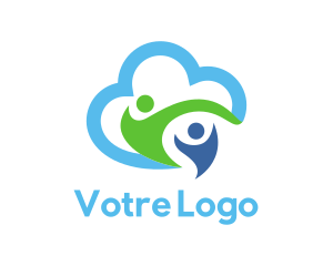 Multicolor - Cloud Community Foundation logo design