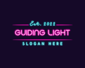 Modern Neon Gaming logo design