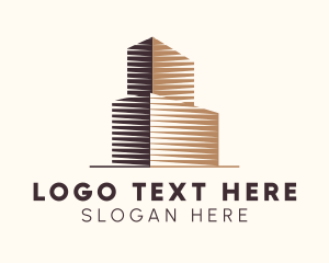 Office Space - City Building Tower logo design