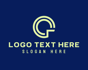 Technology - Digital Letter Q Clock logo design