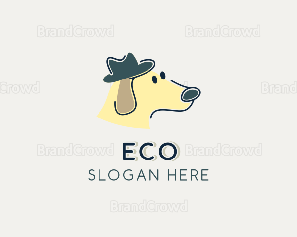 Dog Hat Cartoon Logo