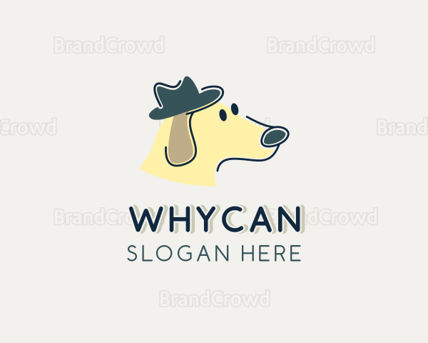 Dog Hat Cartoon Logo