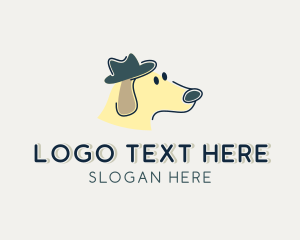 Pet Shop - Dog Hat Cartoon logo design