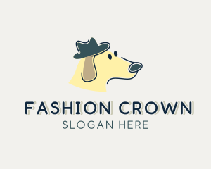 Hat - Dog Hat Cartoon logo design