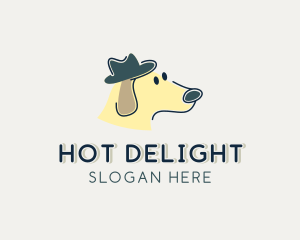 Dog Hat Cartoon logo design