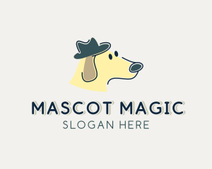 Dog Hat Cartoon logo design