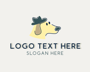 Dog Hat Cartoon Logo