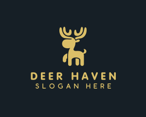 Deer - Wildlife Deer Antlers logo design