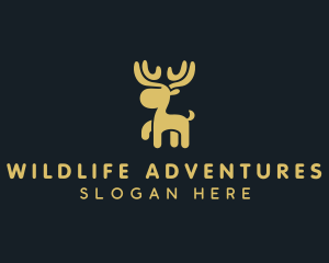 Wildlife Deer Antlers logo design