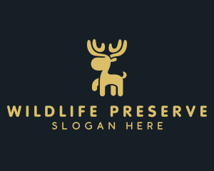 Wildlife Deer Antlers logo design