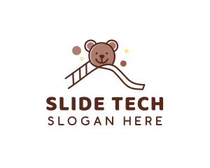 Slide - Bear Playground Daycare logo design
