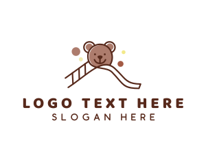 Slide - Bear Playground Daycare logo design