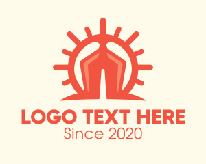 Healthcare - Red Lung Viral Disease logo design