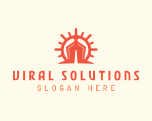 Lung Disease Healthcare logo design