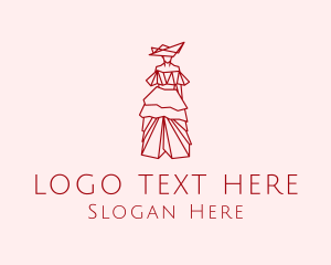 Lady - Woman Fashion Design Gown logo design