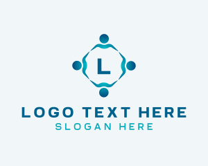 Community - Human Social Group logo design