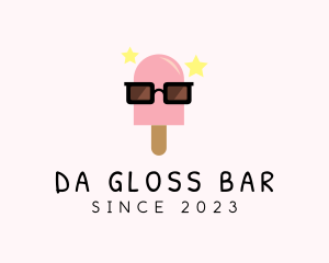 Ice Cream Popsicle Shades logo design