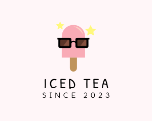 Ice Cream Popsicle Shades logo design