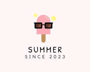 Ice Cream Popsicle Shades logo design