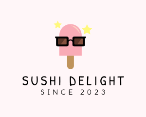 Ice Cream Popsicle Shades logo design