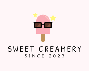 Ice Cream Popsicle Shades logo design