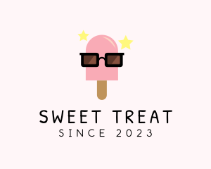 Ice Cream Popsicle Shades logo design