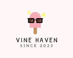 Ice Cream Popsicle Shades logo design