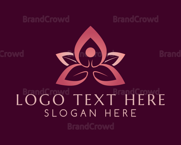 Yoga Flower Meditation Logo
