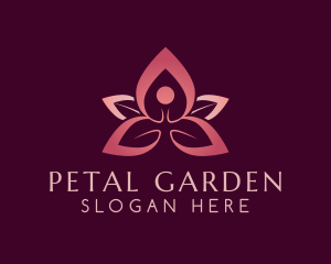Petal - Yoga Flower Meditation logo design